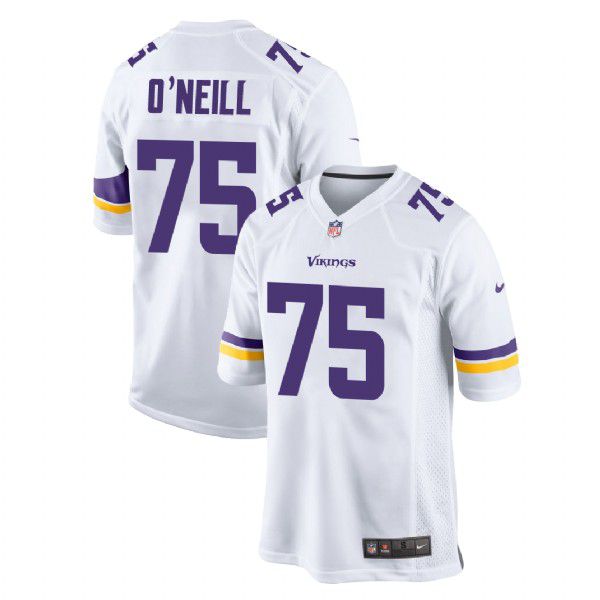 Men Minnesota Vikings 75 Brian ONeill Nike White Player Game NFL Jersey